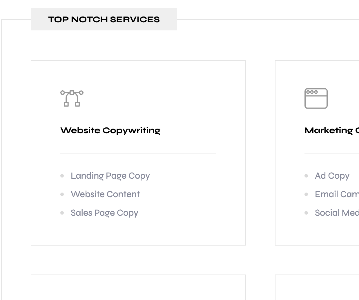 copywriter freelancer website